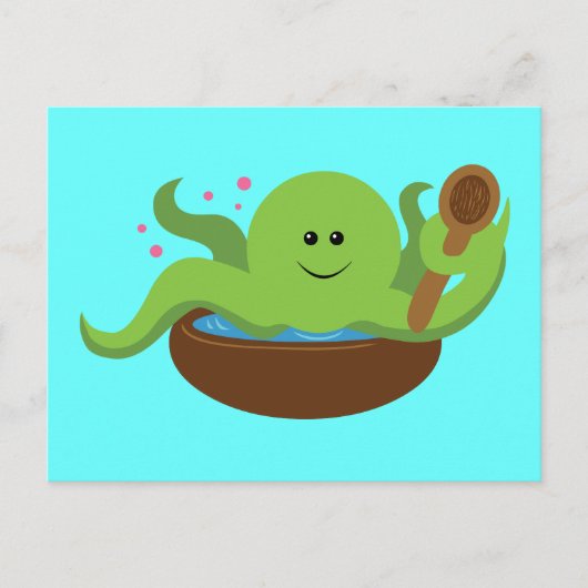 Carte Postale Soupe d'octopus (Devant)