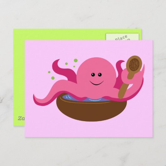 Carte Postale Soupe d'octopus (Devant / Derrière)