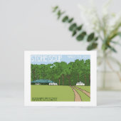 Carte postale Soupe en pierre - Horizontal (Debout devant)