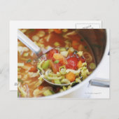 Carte Postale Soupe végétale dans la poêle (Devant / Derrière)