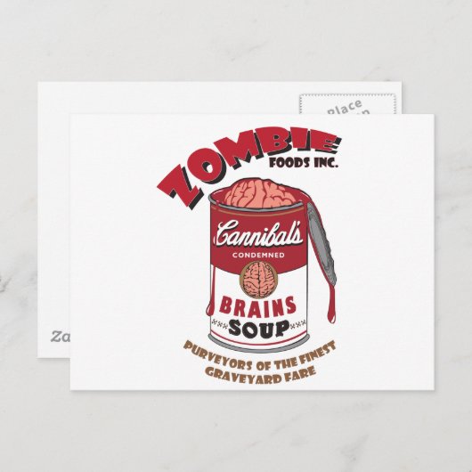 Carte Postale Soupe zombie (Devant / Derrière)