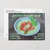 Carte Postale Soupe Zucchini Avocado (Devant / Derrière)