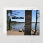 Carte postale Source de la rivière Mississippi (Devant / Derrière)