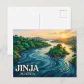 Carte Postale Source du Nil Ouganda (Devant / Derrière)