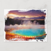 Carte postale source thermale Yellowstone (Devant)