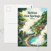Carte Postale Sources chaudes de Beitou à Taïwan (Devant / Derrière)