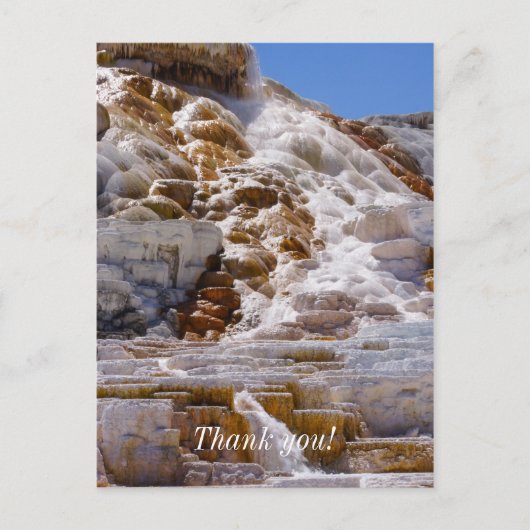 Carte Postale Sources chaudes de Mammoth (Devant)