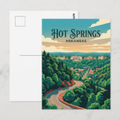 Carte Postale Sources chaudes USA (Devant / Derrière)