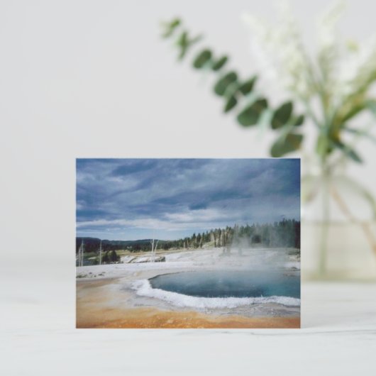 Carte Postale Sources chaudes-Yellowstone (Debout devant)