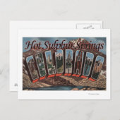 Carte Postale Sources de soufre chaudes, Colorado (Devant / Derrière)