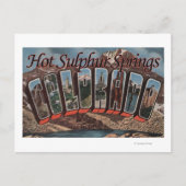 Carte Postale Sources de soufre chaudes, Colorado (Devant)