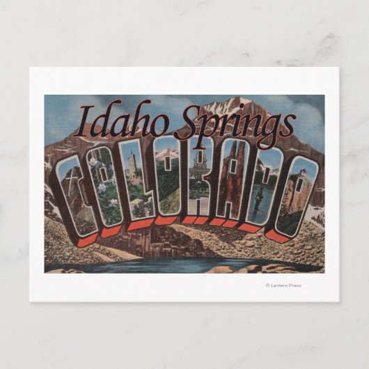 Carte Postale Sources Idaho, Colorado - Grandes Lettres (Devant)