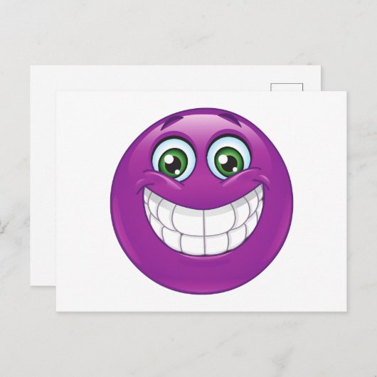 Carte Postale souriant (Devant / Derrière)