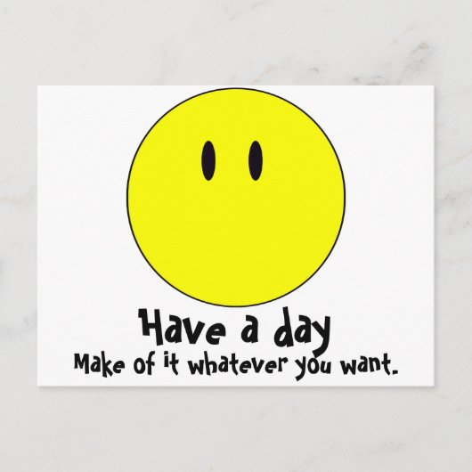 Carte Postale souriant (Devant)