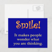 Carte Postale Souriez ! (Devant / Derrière)