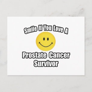 Carte Postale Souriez...Aimez un survivant du cancer de la prost