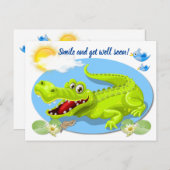 Carte Postale Souriez et rétablissez-vous vite ! (Devant / Derrière)