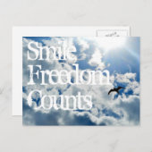 Carte Postale Souriez, La Liberté Compte. (Devant / Derrière)
