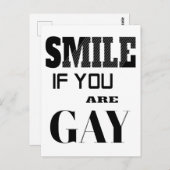 Carte Postale Souriez si vous êtes gay (Devant / Derrière)