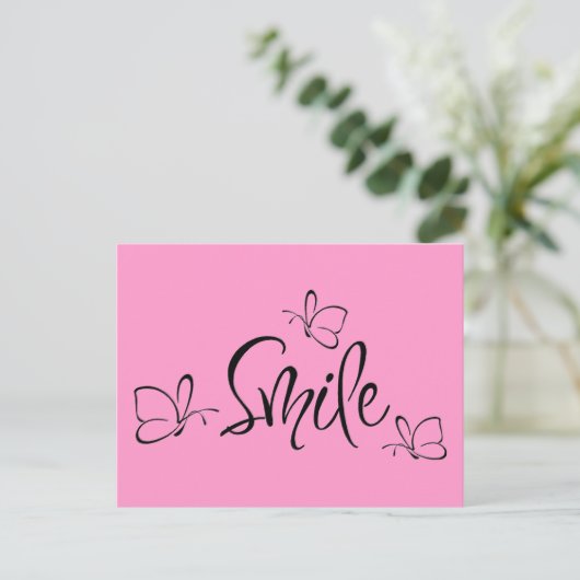 Carte Postale Souriez simplement (Debout devant)