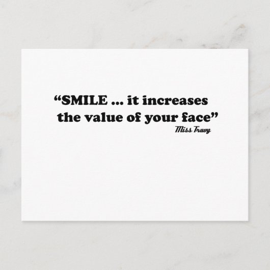 Carte Postale sourire (Devant)