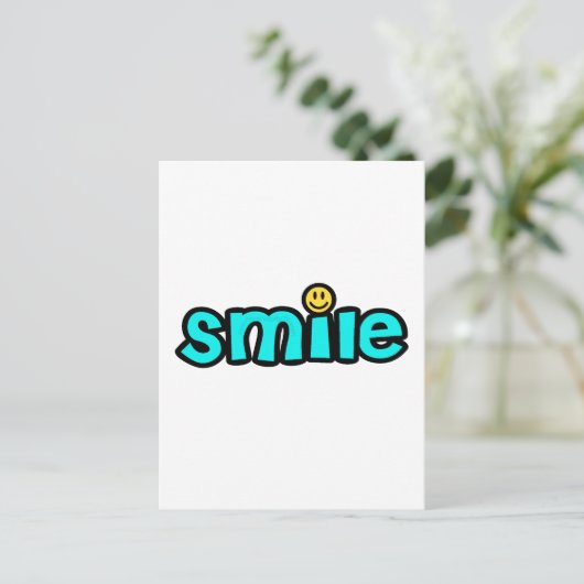 CARTE POSTALE SOURIRE (Debout devant)