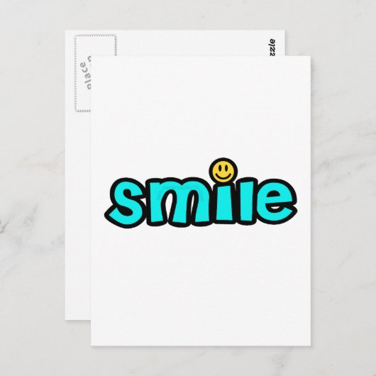 CARTE POSTALE SOURIRE (Devant / Derrière)