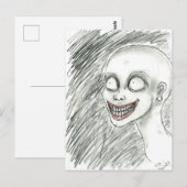 Carte Postale Sourire blanc (Devant / Derrière)