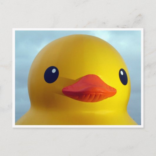 Carte Postale sourire canard en caoutchouc (Devant)