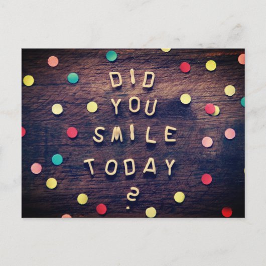 Carte postale sourire d'aujourd'hui (Devant)