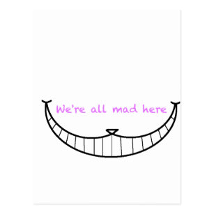 Cartes Postales Sourire Chat Cheshire Originales Zazzle Be