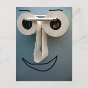 Carte Postale sourire de salle de bain