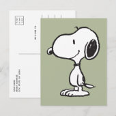 Carte Postale Sourire de Snoopy Rire Rire (Devant / Derrière)