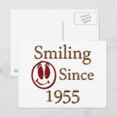 Carte Postale Sourire depuis 1955 (Devant / Derrière)