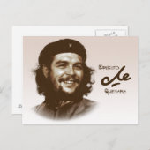 Carte Postale Sourire d'Ernesto Che Guevara (Devant / Derrière)