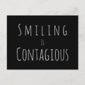 Carte postale Sourire est contagieux (Devant)