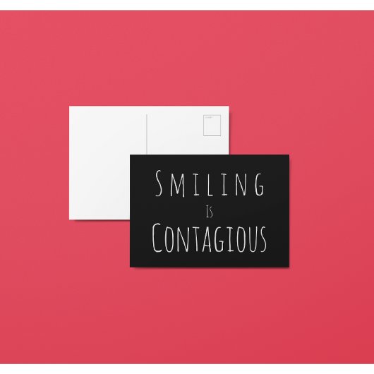 Carte postale Sourire est contagieux