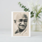 Carte Postale Sourire Ghandi (Debout devant)