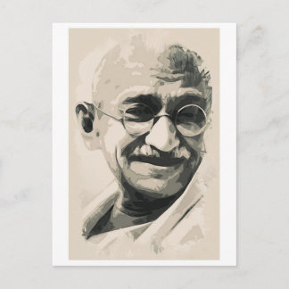 Carte Postale Sourire Ghandi