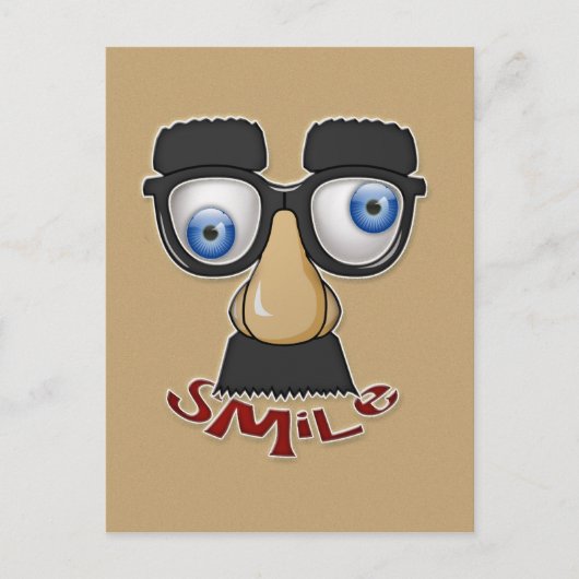 Carte Postale sourire grognon (Devant)
