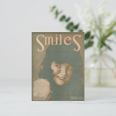 Carte Postale Sourire musique Vintage (Debout devant)