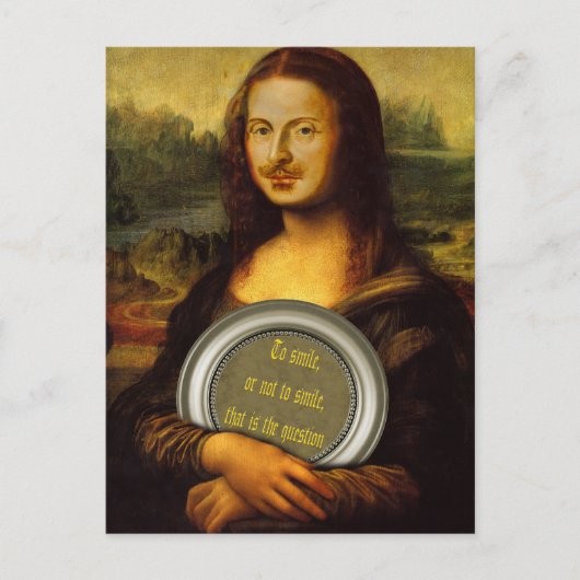Carte Postale Sourire Ou Ne Pas Sourire (Devant)