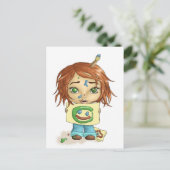 Carte Postale Sourire peint (Debout devant)