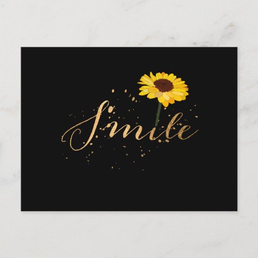 Carte Postale Sourire Tournesol (Devant)