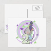 Carte Postale Souris 2e anniversaire T-shirts et cadeaux (Devant / Derrière)