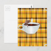 Carte Postale souris à café (Devant / Derrière)