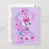 Carte Postale Souris à Hoopskirt (Devant / Derrière)