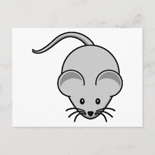 Carte Postale Souris adorable (Devant)