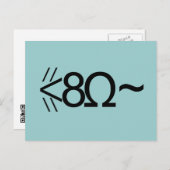 Carte Postale Souris ASCII (Devant / Derrière)