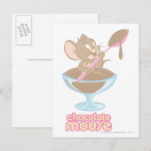 Carte Postale Souris au chocolat Jerry (Devant / Derrière)